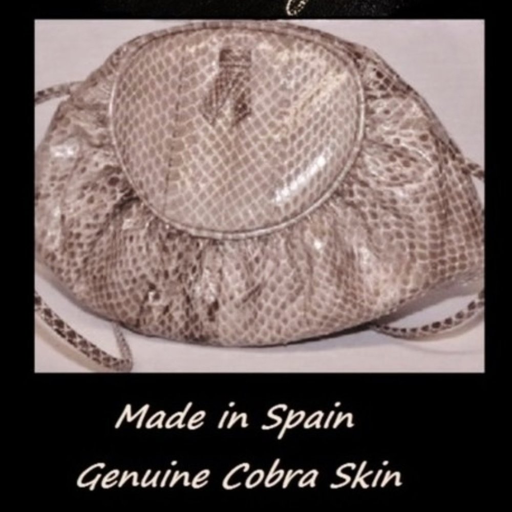 New Old Stock Vintage Spanish Cobra  Shoulder Bag Crossbody Bag Purse